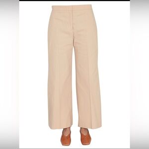 Jil Sanders Elegant Tan Women's Pants